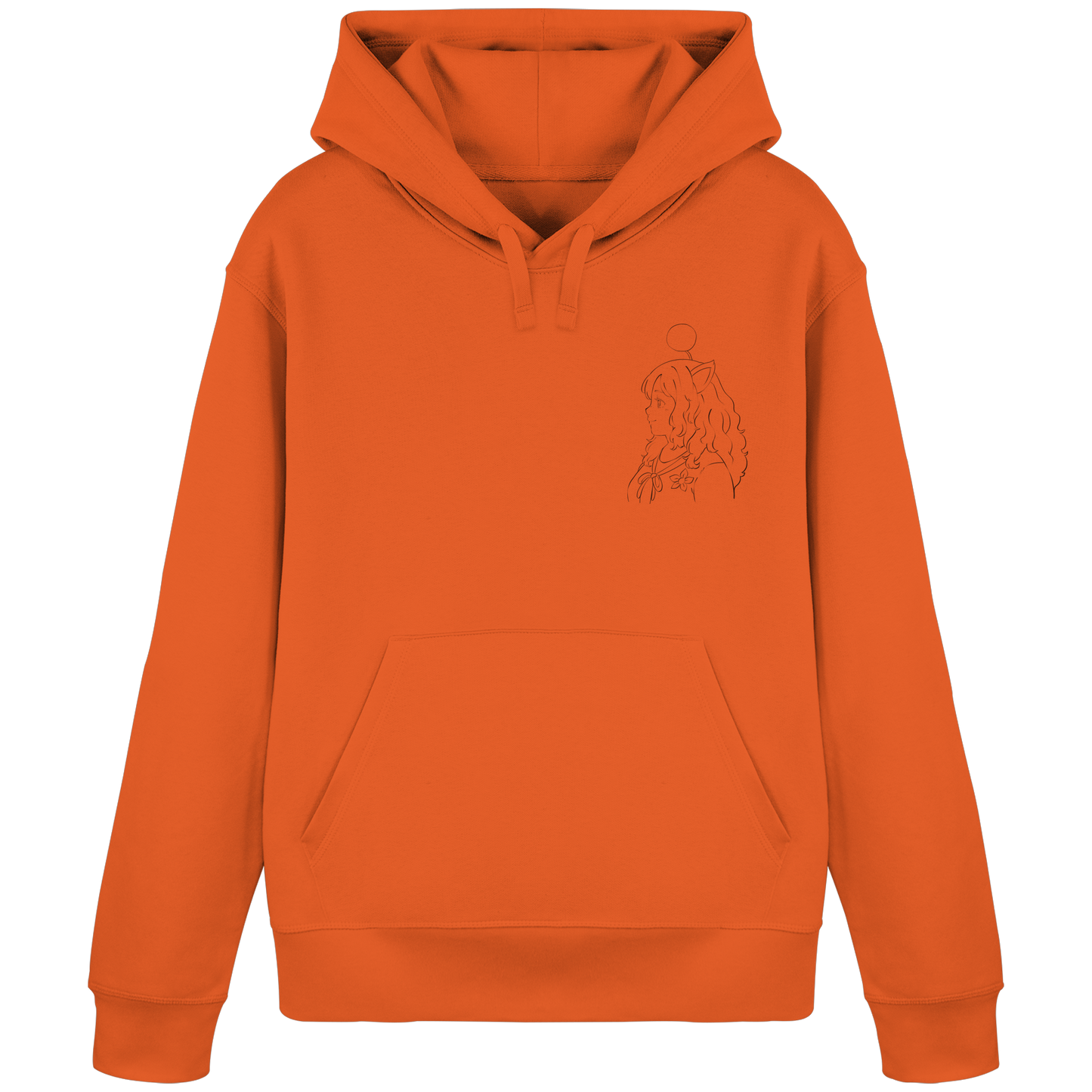 Miss_Moogle Logo Outline - Organic Basic Hoodie