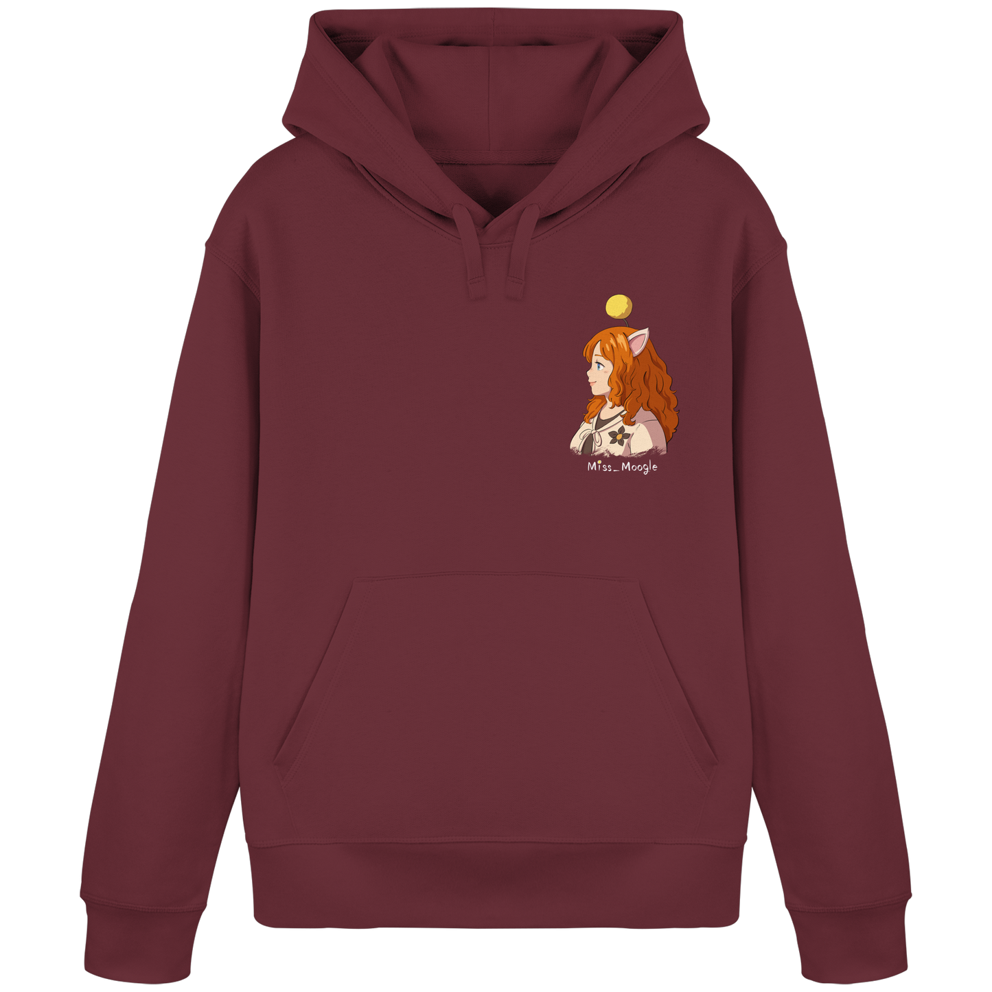 Miss_Moogle Logo colour - Organic Basic Hoodie