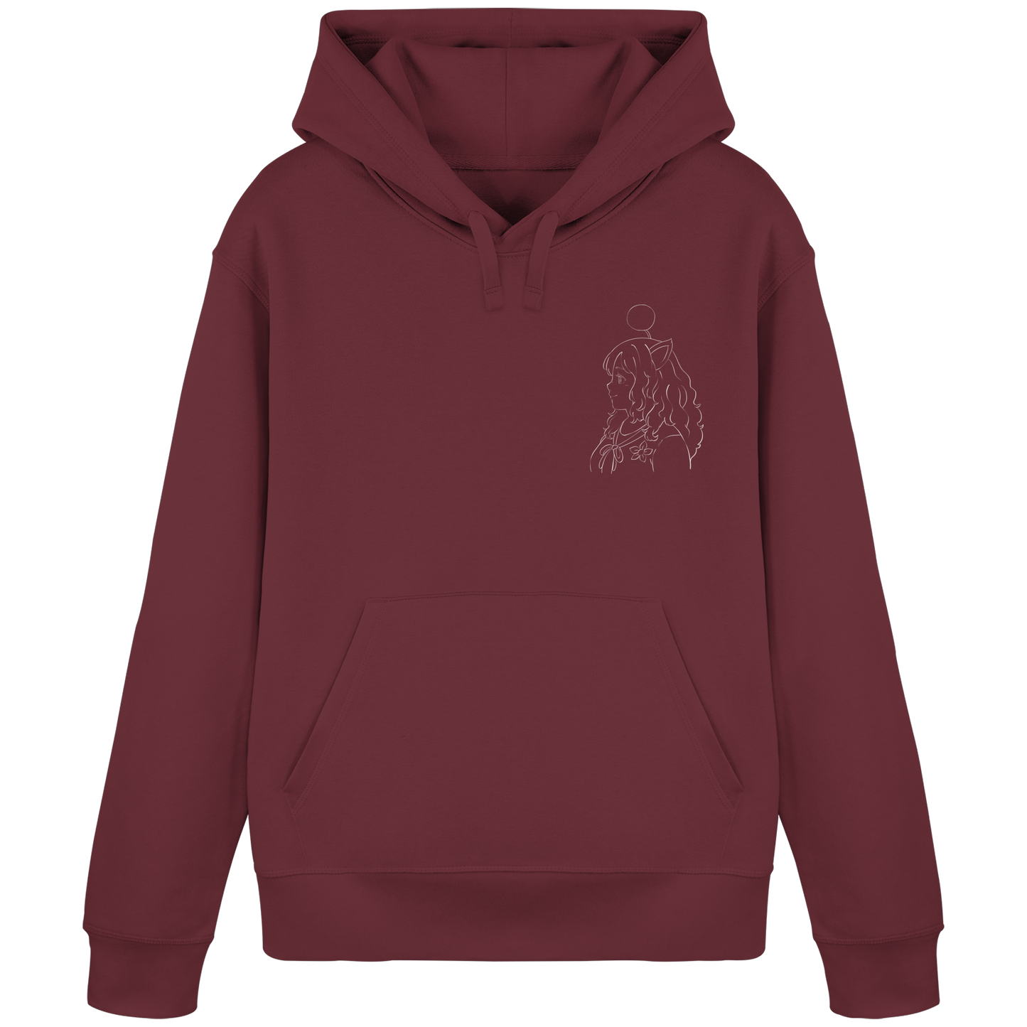 Miss_Moogle Logo Outline - Organic Basic Hoodie