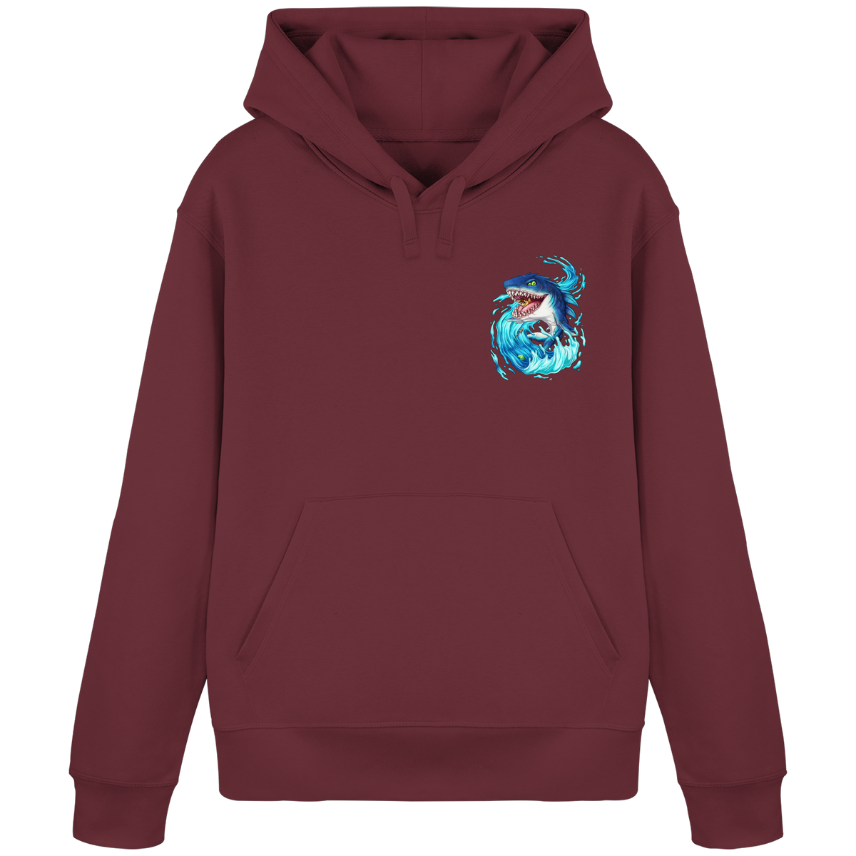LupiArts Megalodon Hungering - Organic Basic Hoodie