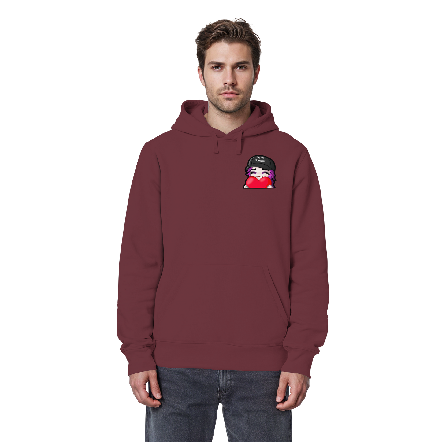 x3_kaspa Love - Organic Basic Hoodie