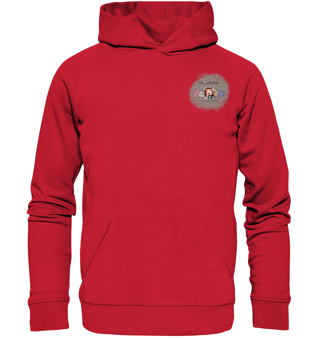 La_N00ba Logo - Organic Basic Hoodie