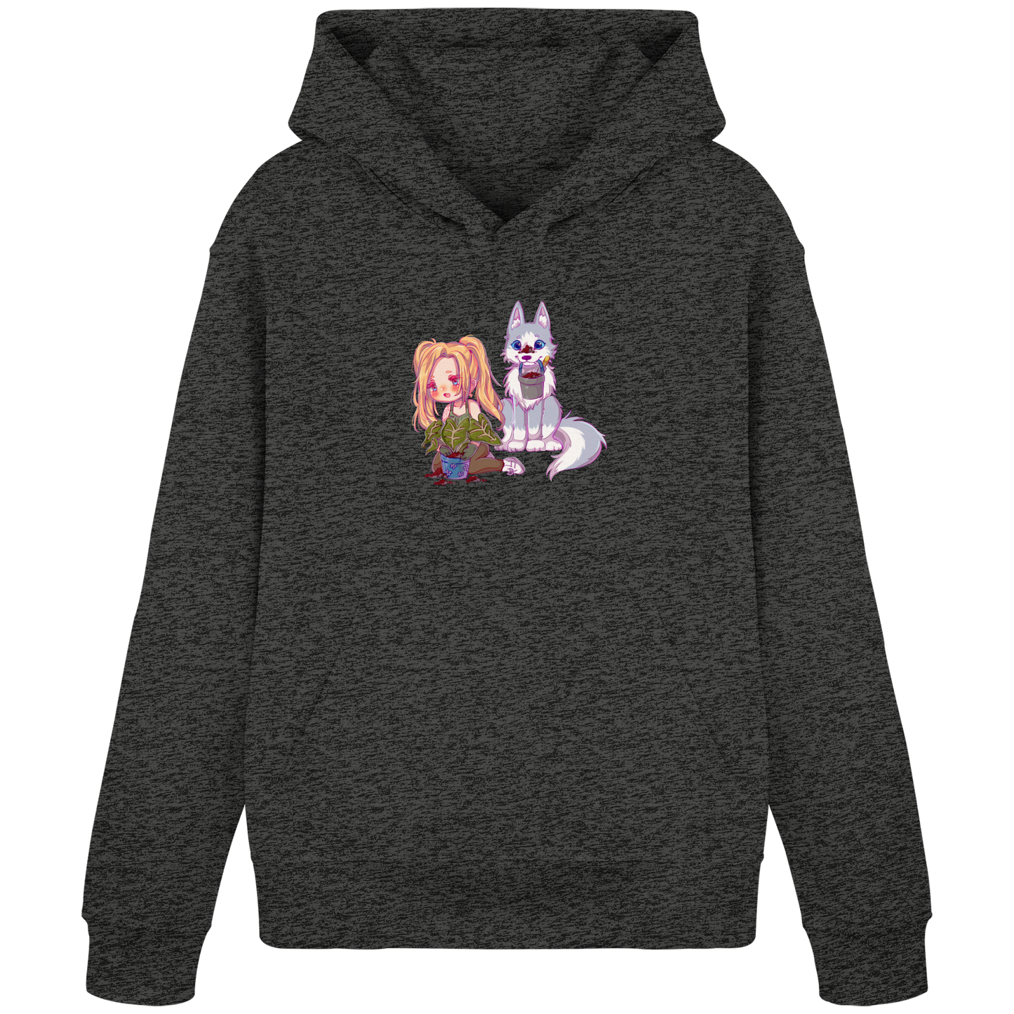 StaceyLucia Wolf Chibi - Organic Basic Hoodie
