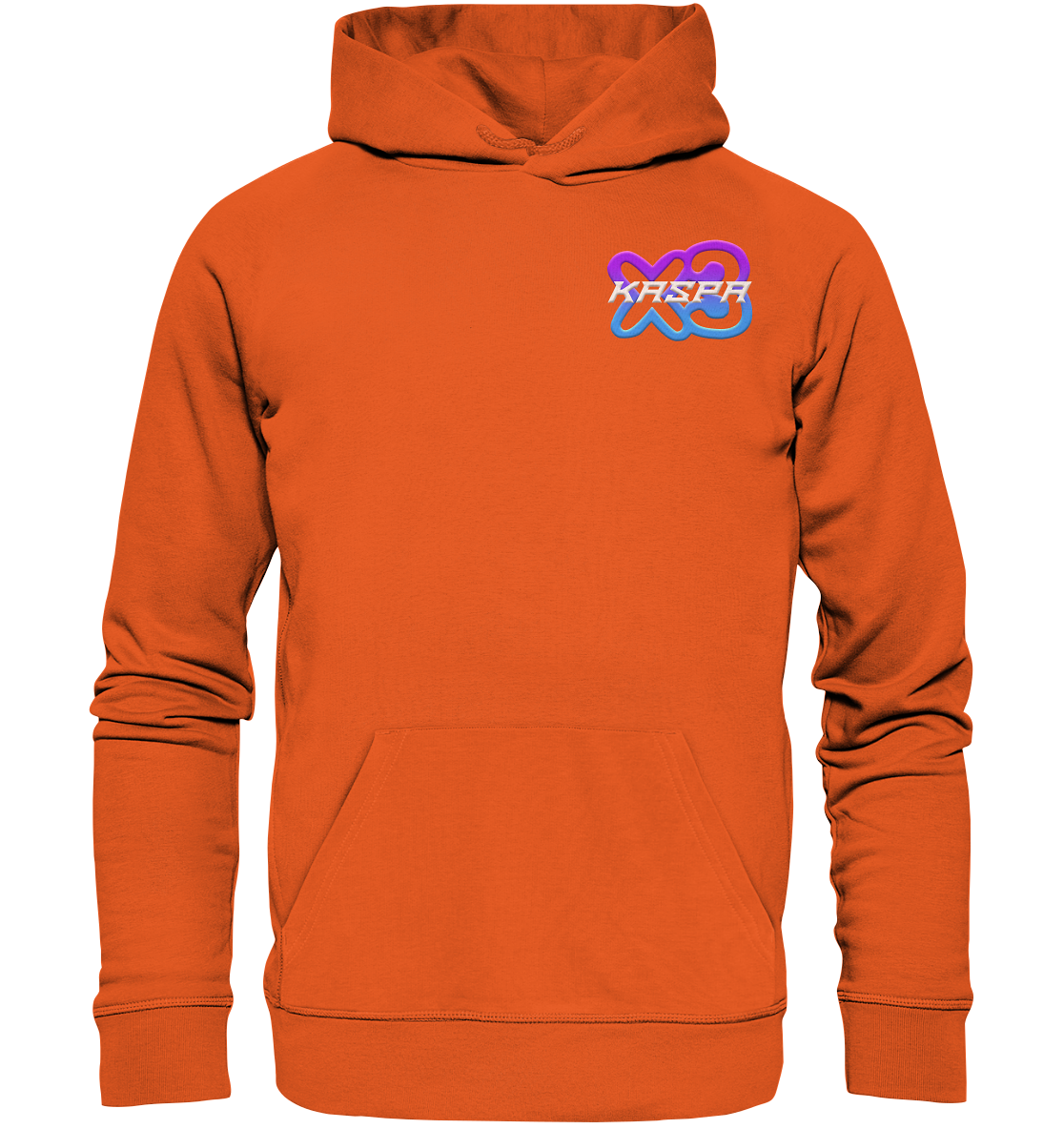 x3_kaspa Logo - Organic Basic Hoodie