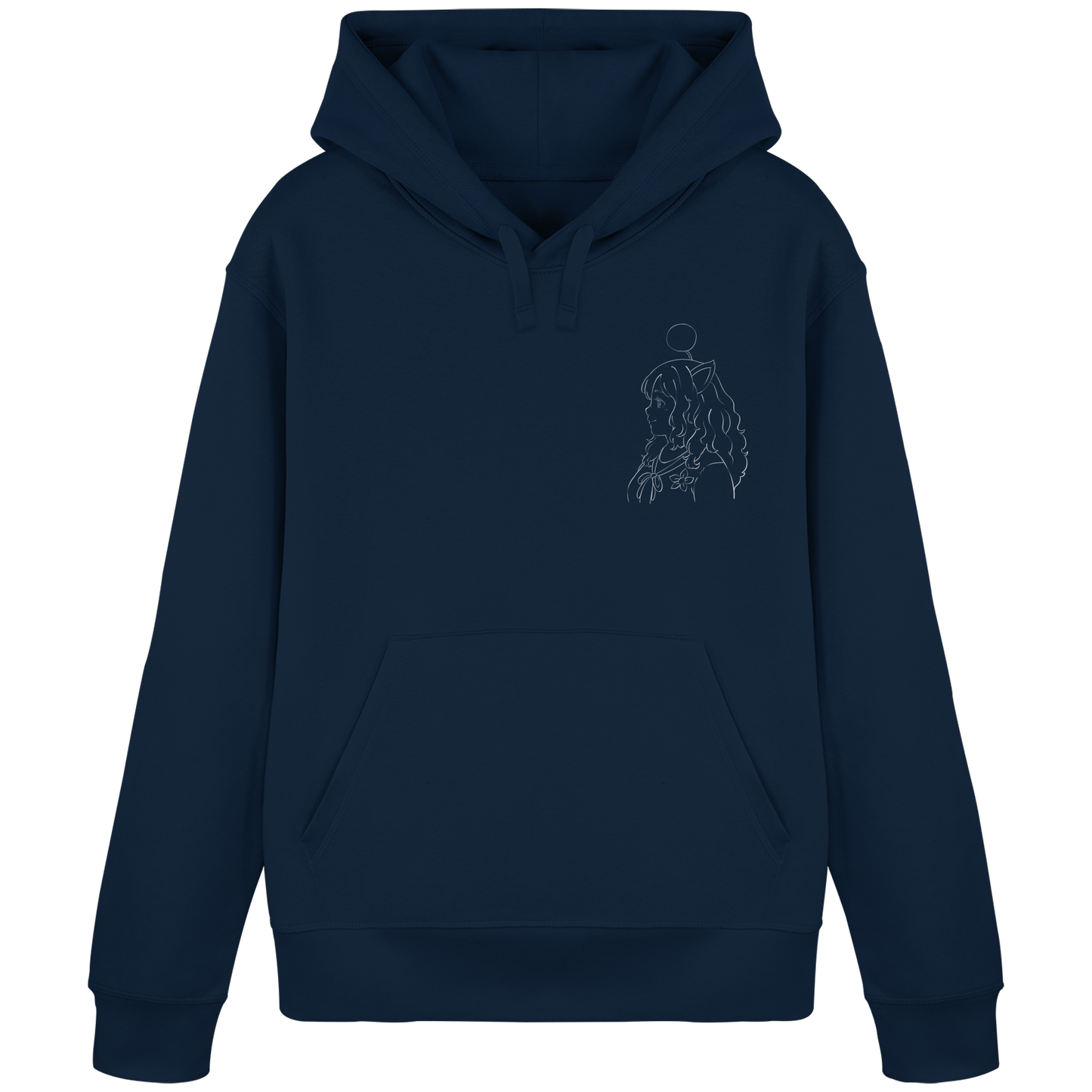 Miss_Moogle Logo Outline - Organic Basic Hoodie