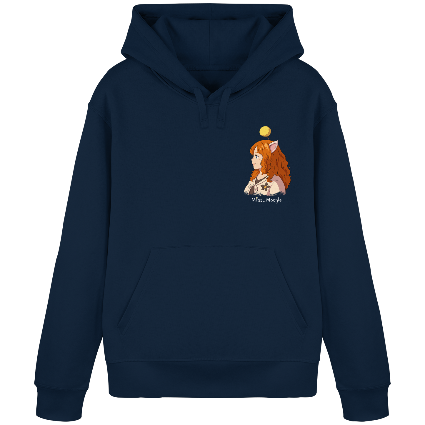 Miss_Moogle Logo colour - Organic Basic Hoodie