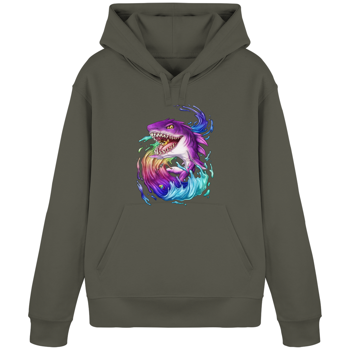 LupiArts Megalodon Crested - Organic Basic Hoodie