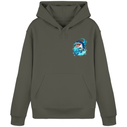 LupiArts Megalodon Hungering - Organic Basic Hoodie
