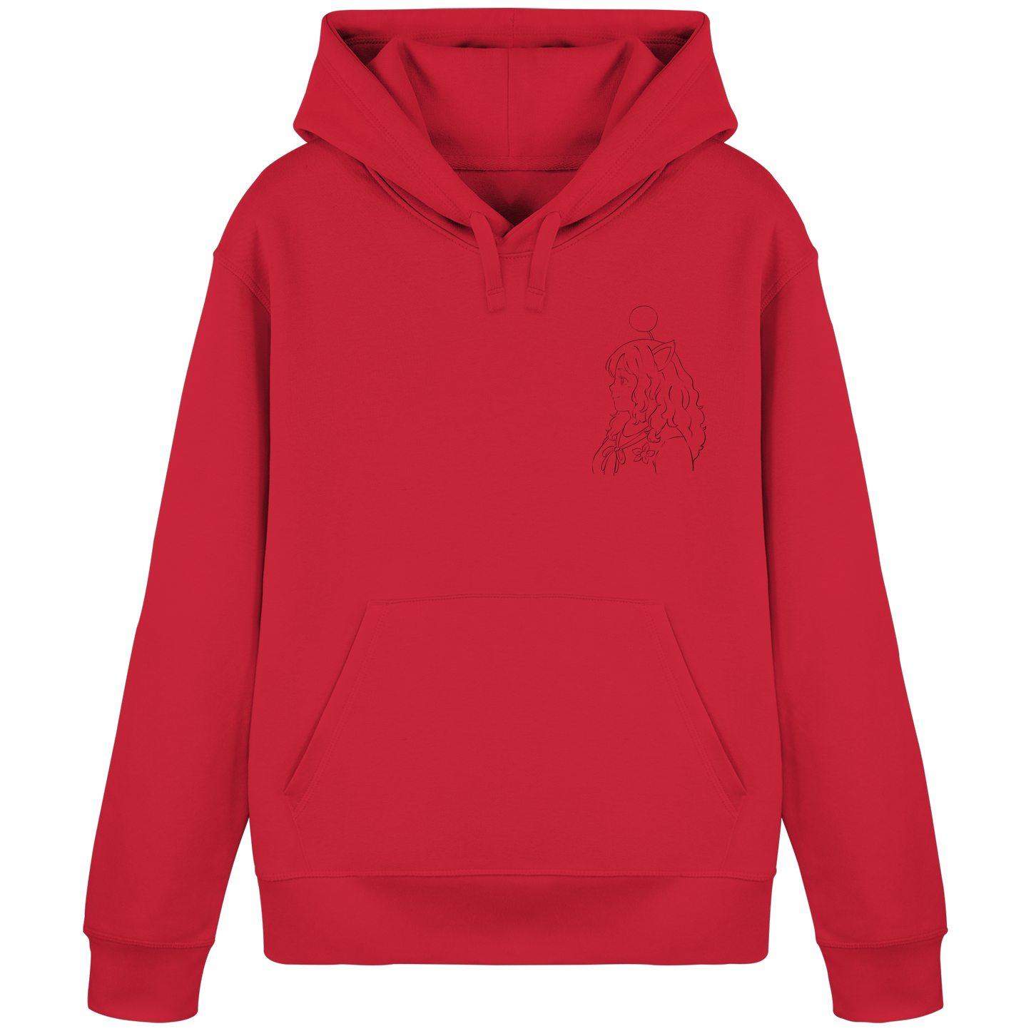 Miss_Moogle Logo Outline - Organic Basic Hoodie