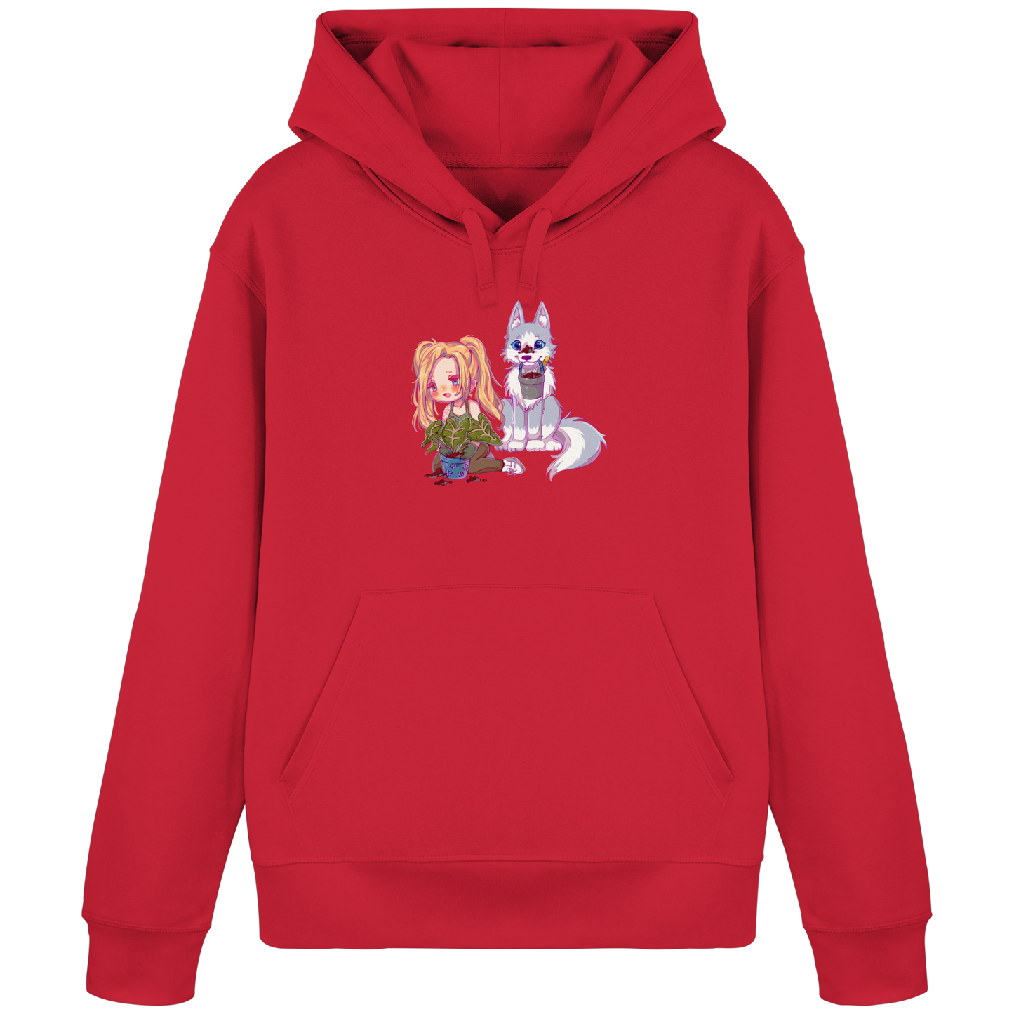 StaceyLucia Wolf Chibi - Organic Basic Hoodie