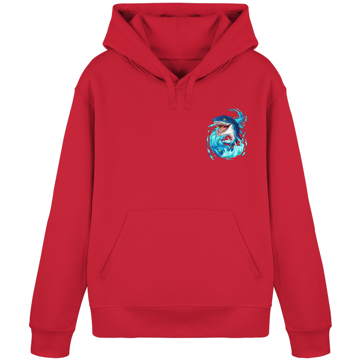 LupiArts Megalodon Hungering - Organic Basic Hoodie