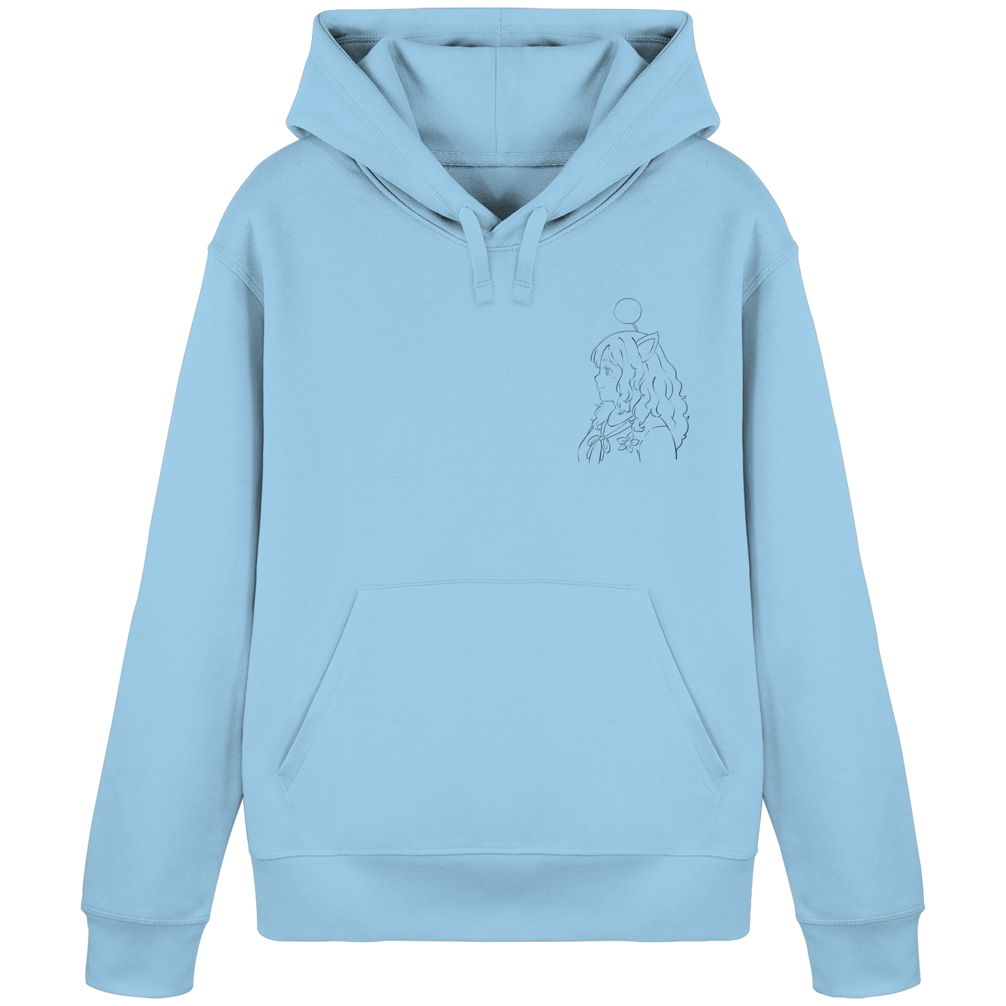 Miss_Moogle Logo Outline - Organic Basic Hoodie