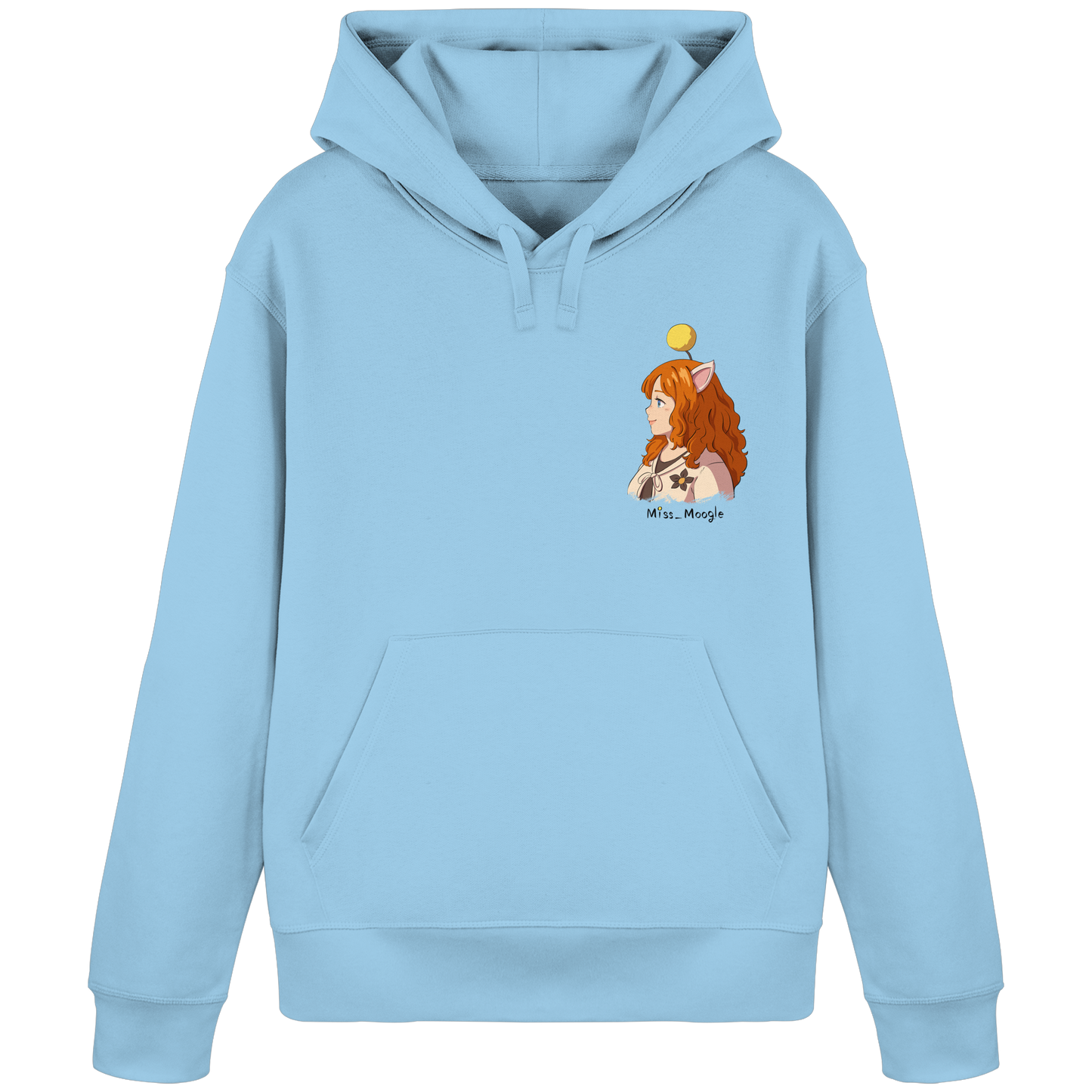 Miss_Moogle Logo colour - Organic Basic Hoodie