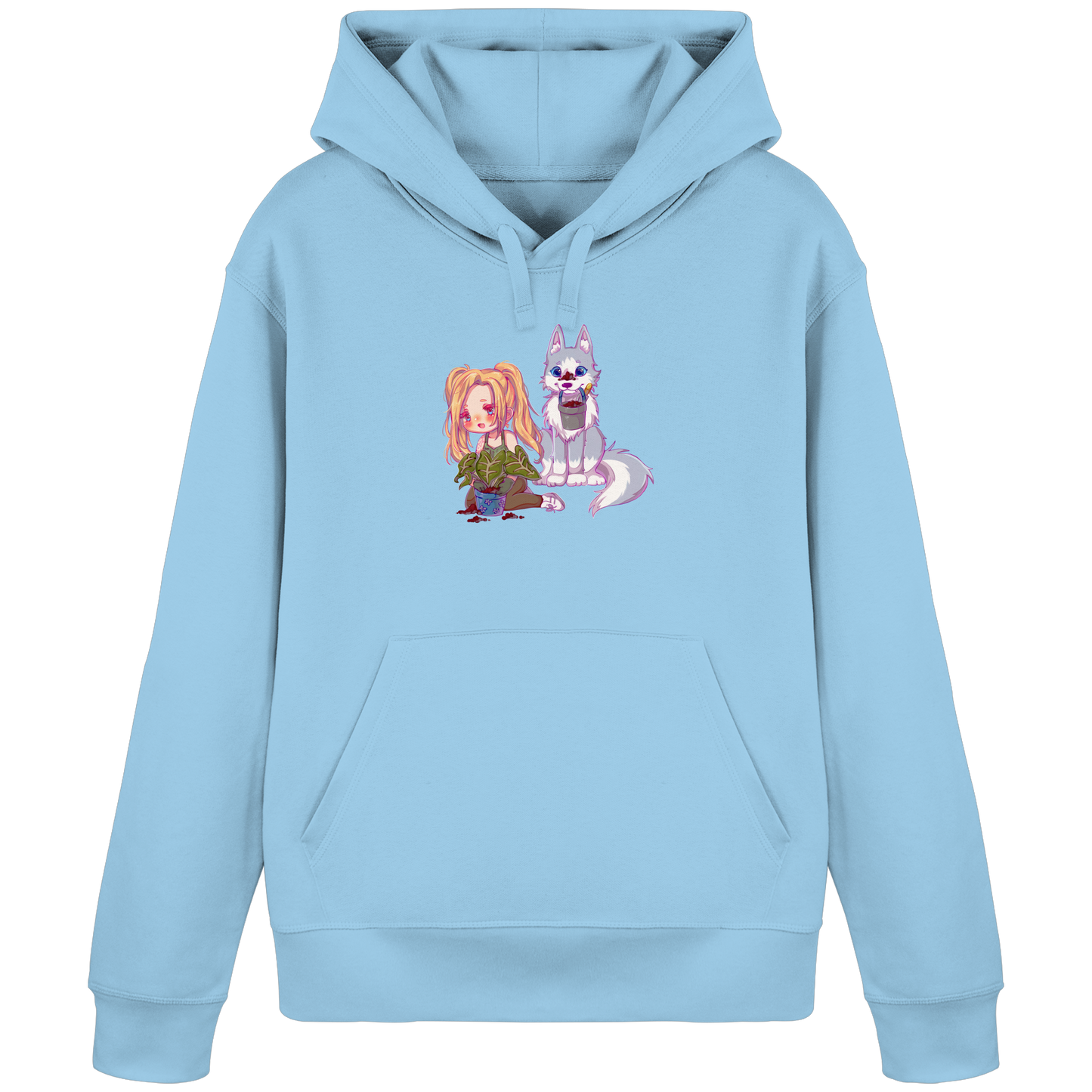 StaceyLucia Wolf Chibi - Organic Basic Hoodie