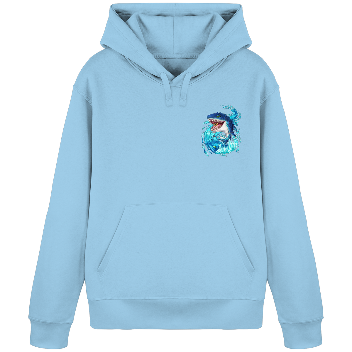 LupiArts Megalodon Hungering - Organic Basic Hoodie