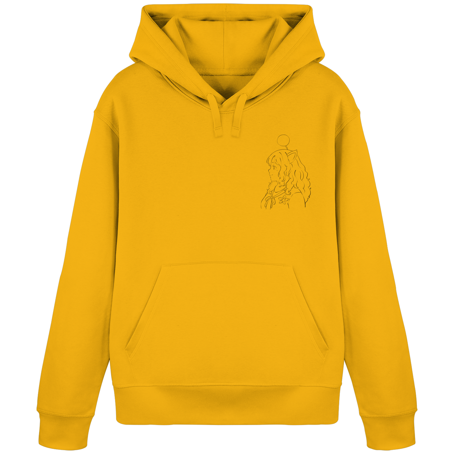 Miss_Moogle Logo Outline - Organic Basic Hoodie