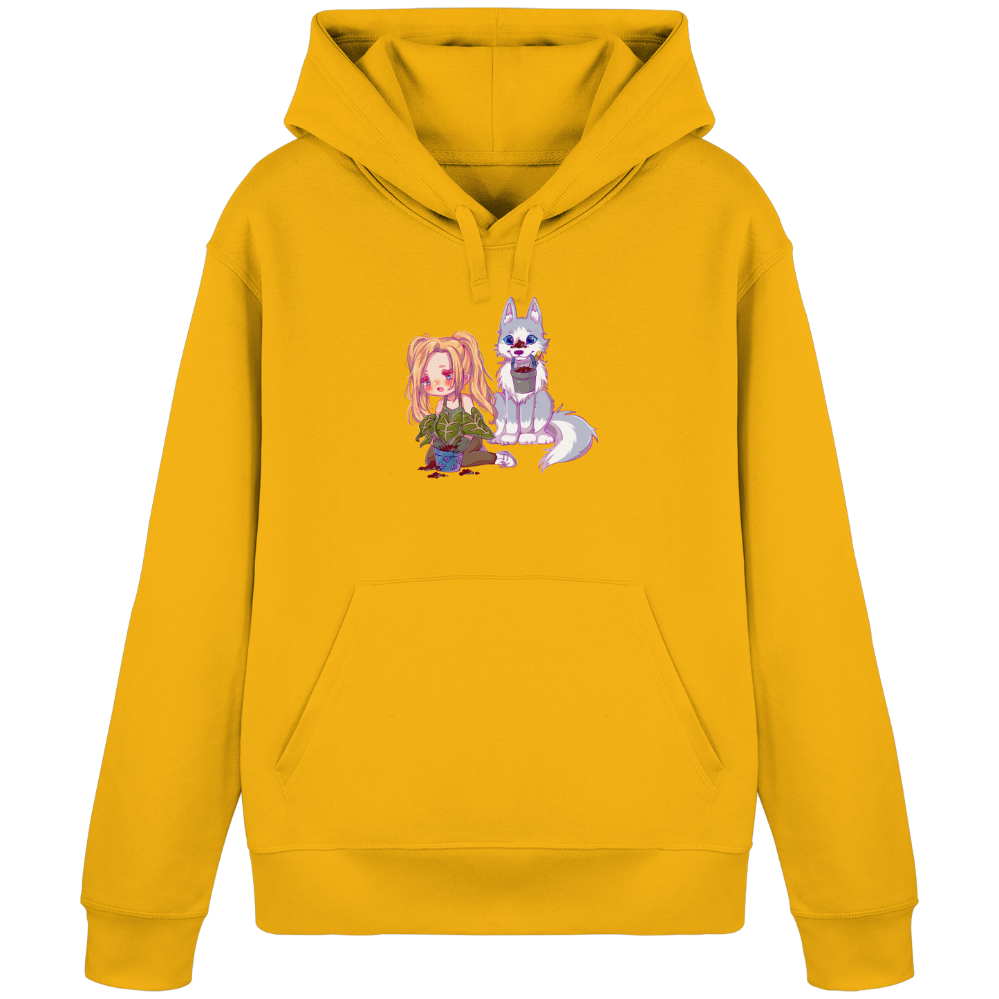 StaceyLucia Wolf Chibi - Organic Basic Hoodie