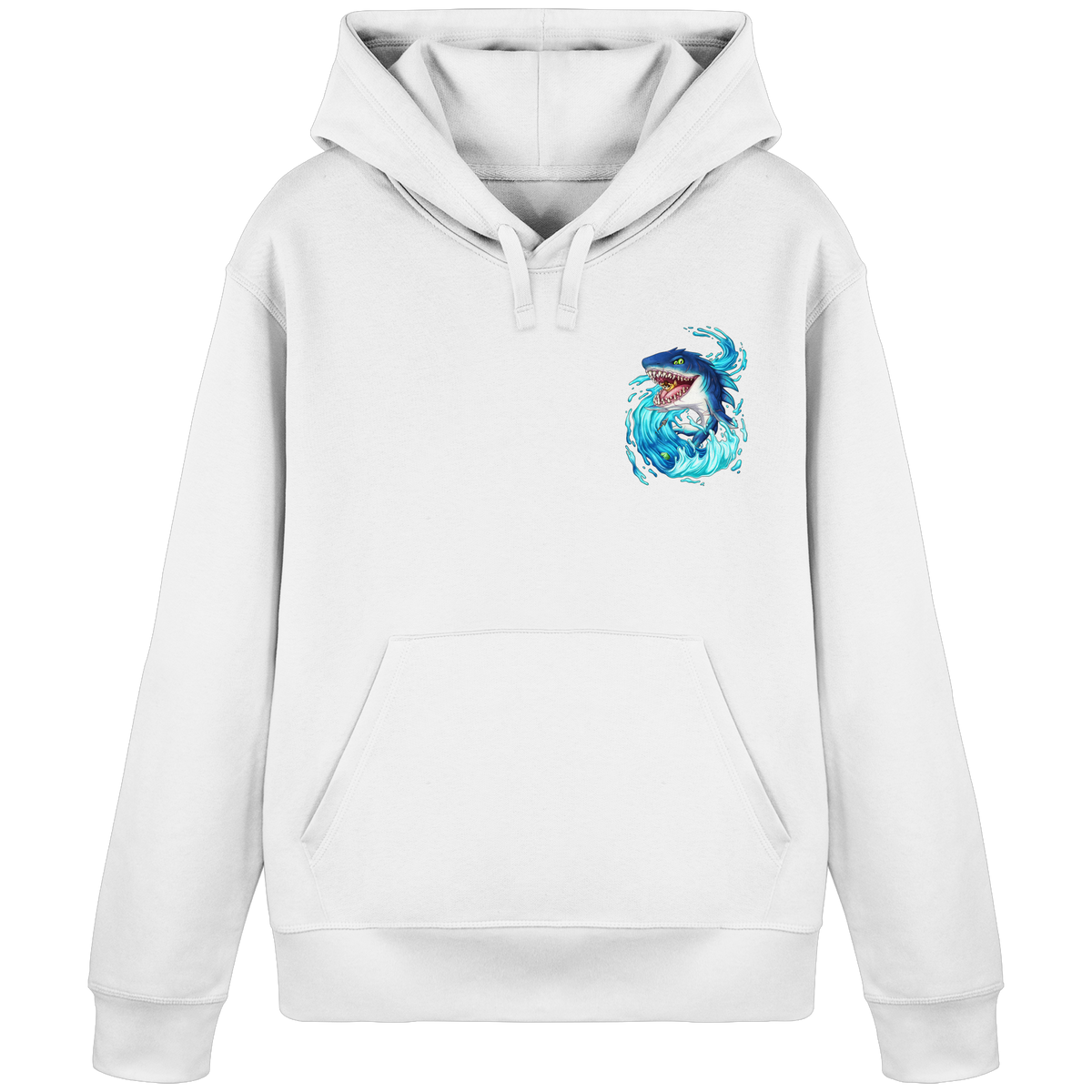 LupiArts Megalodon Hungering - Organic Basic Hoodie
