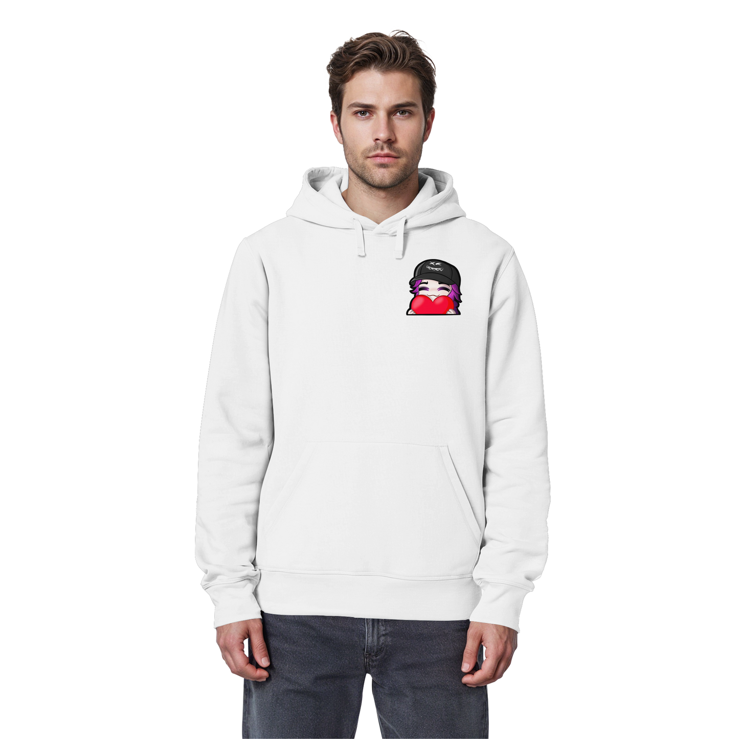 x3_kaspa Love - Organic Basic Hoodie