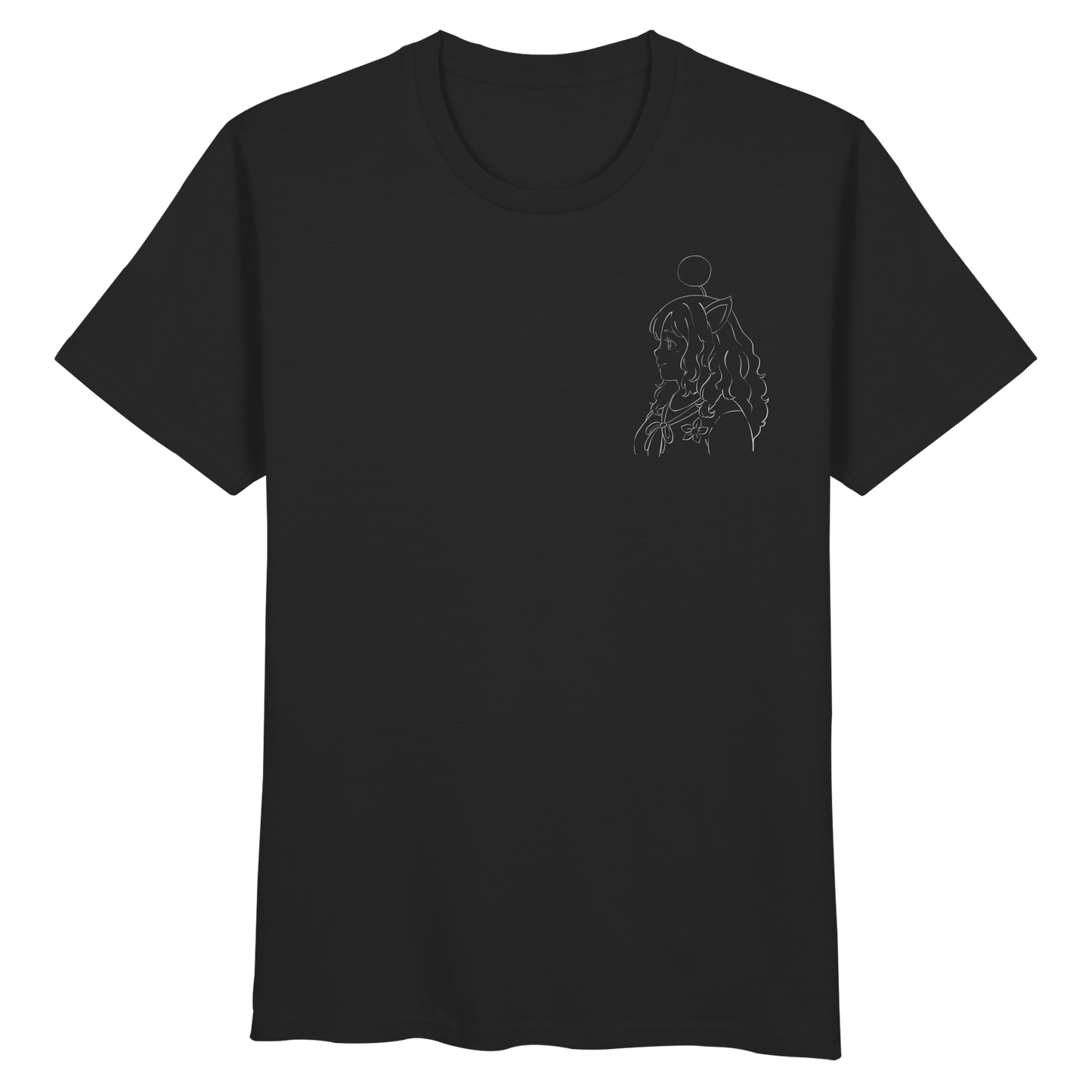 Miss_Moogle Logo Outline - Organic Basic Shirt
