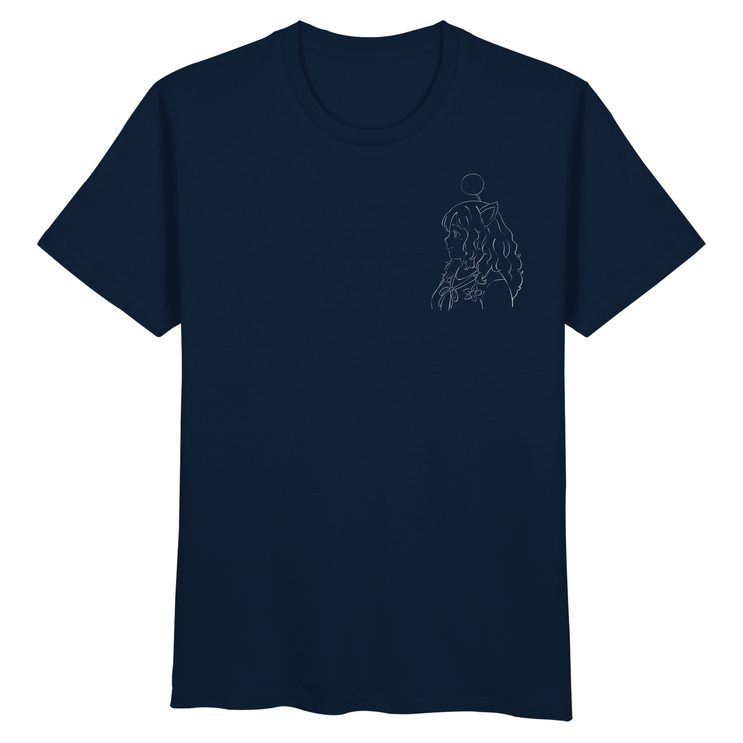 Miss_Moogle Logo Outline - Organic Basic Shirt