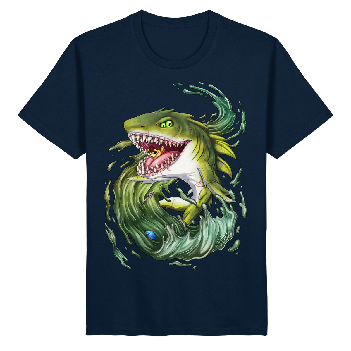 LupiArts Megalodon Ancient - Organic Basic Shirt