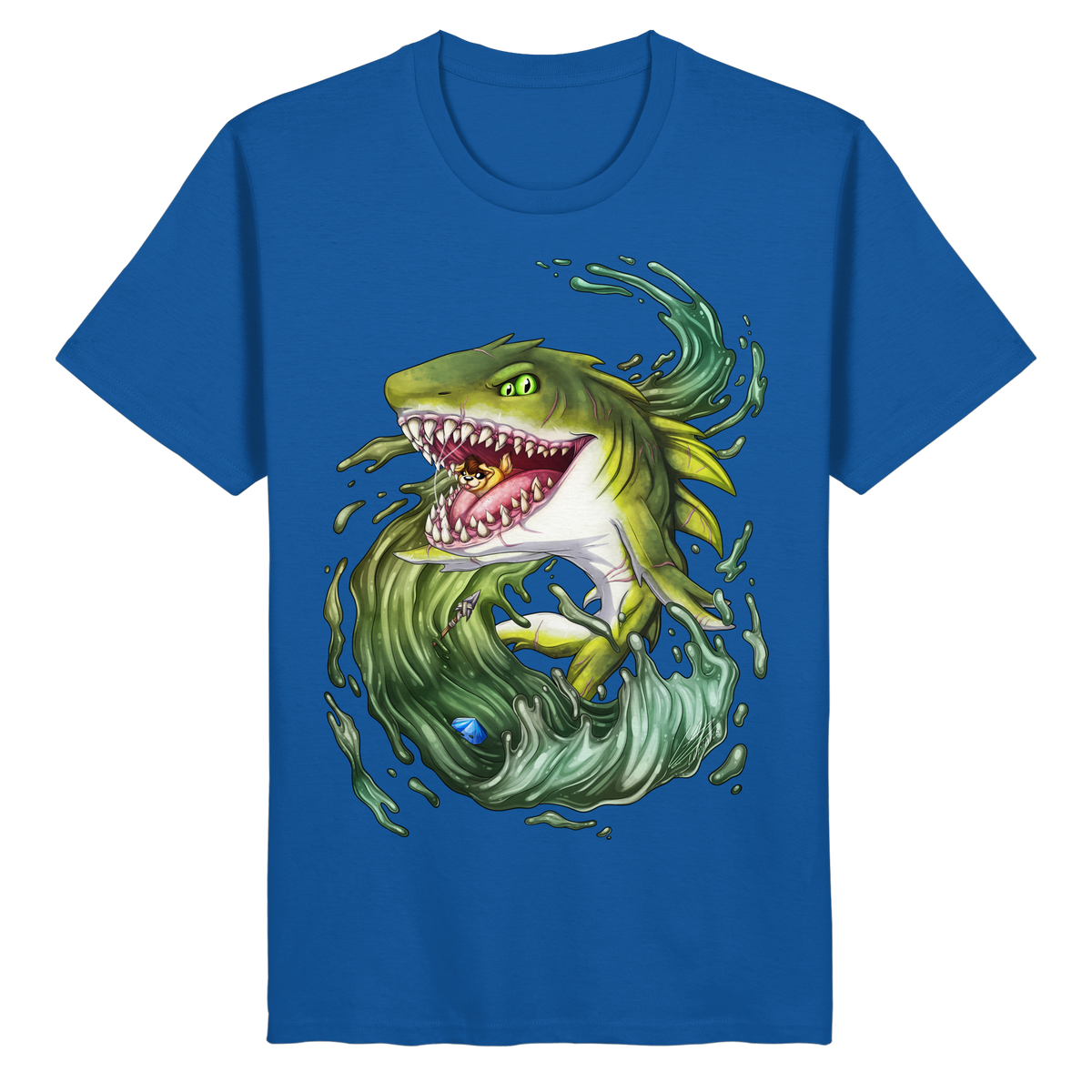 LupiArts Megalodon Ancient - Organic Basic Shirt