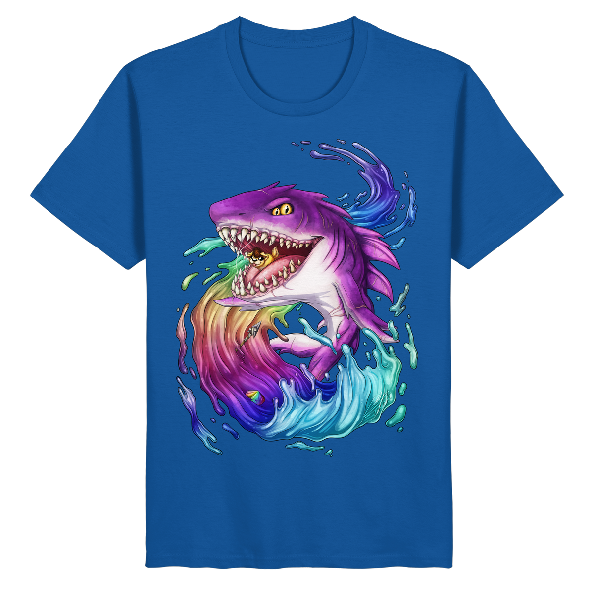 LupiArts Megalodon Crested - Organic Basic Shirt