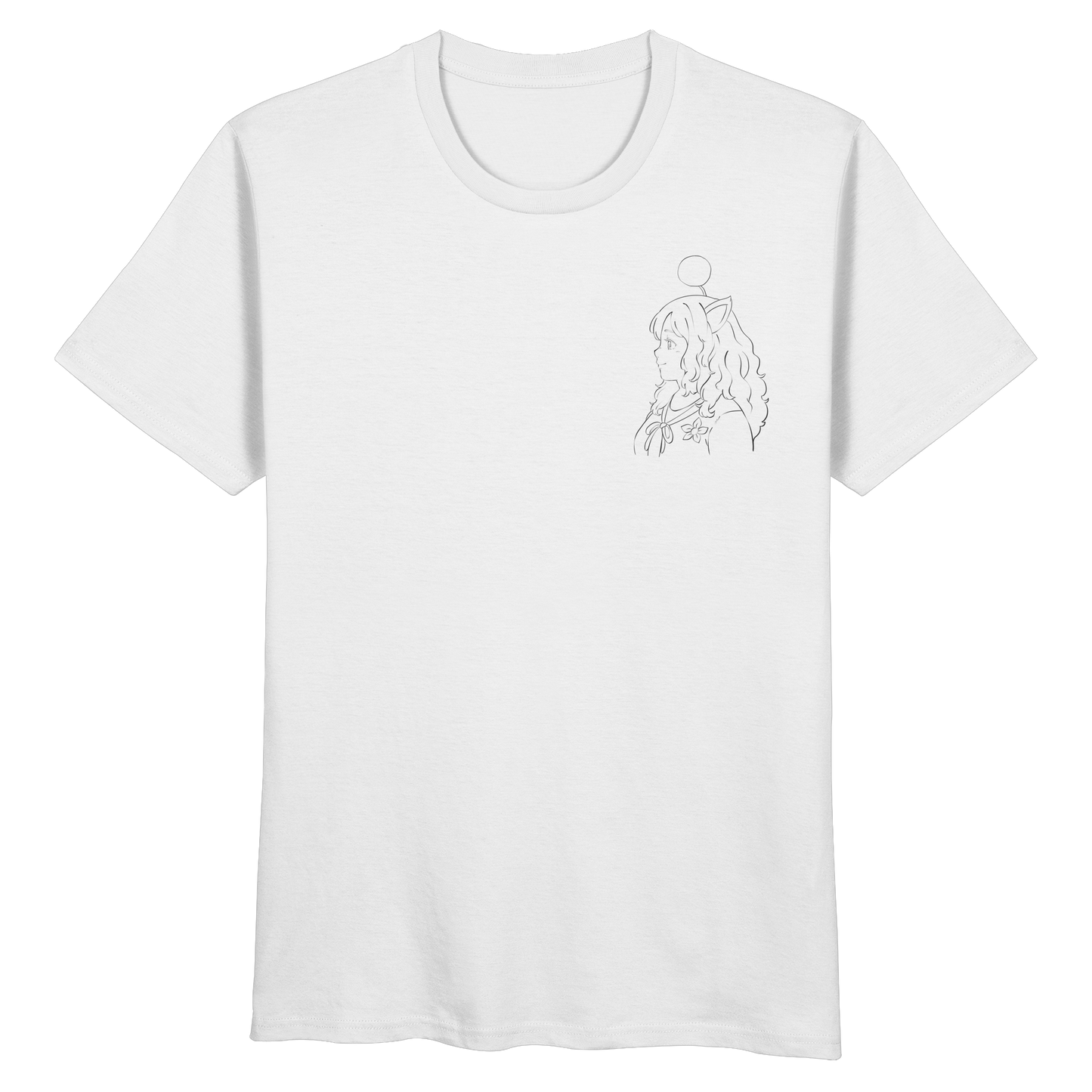 Miss_Moogle Logo Outline - Organic Basic Shirt