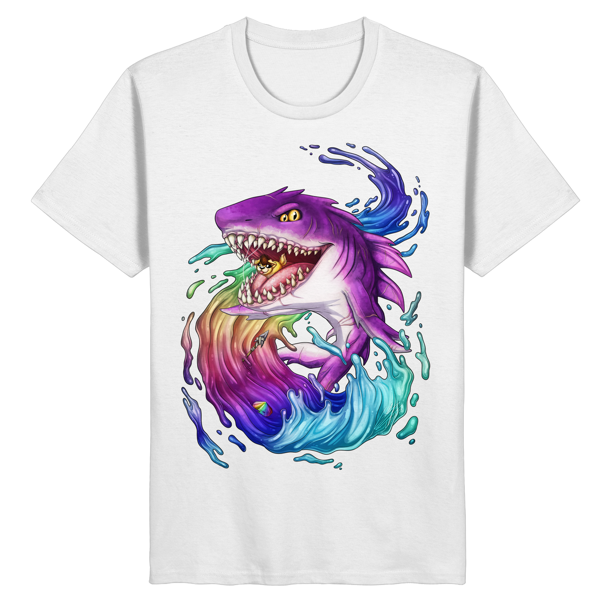 LupiArts Megalodon Crested - Organic Basic Shirt