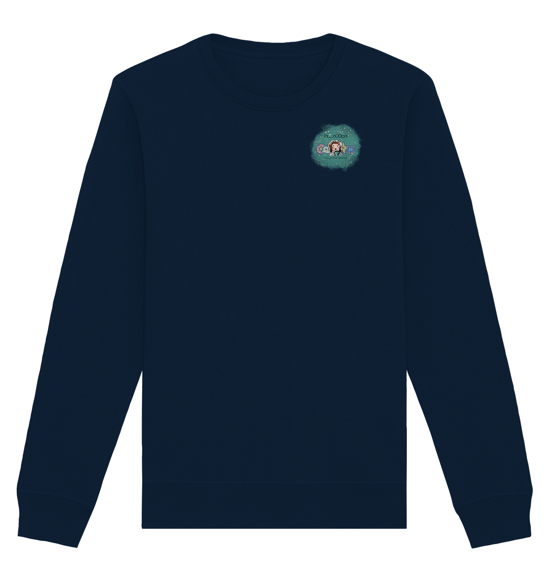 La_N00ba Logo - Organic Basic Unisex Sweatshirt