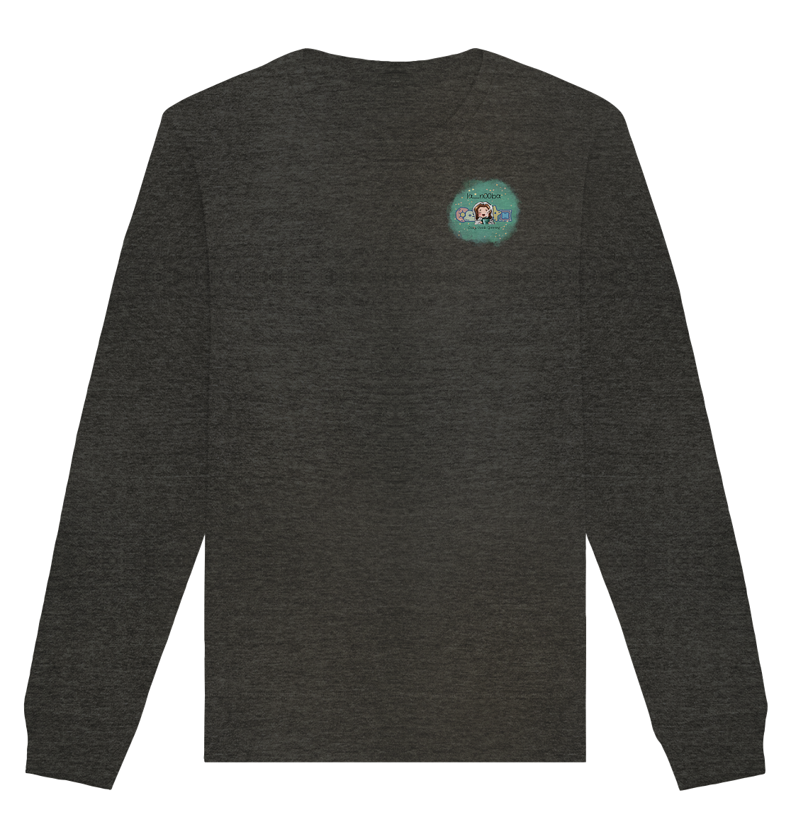 La_N00ba Logo - Organic Basic Unisex Sweatshirt