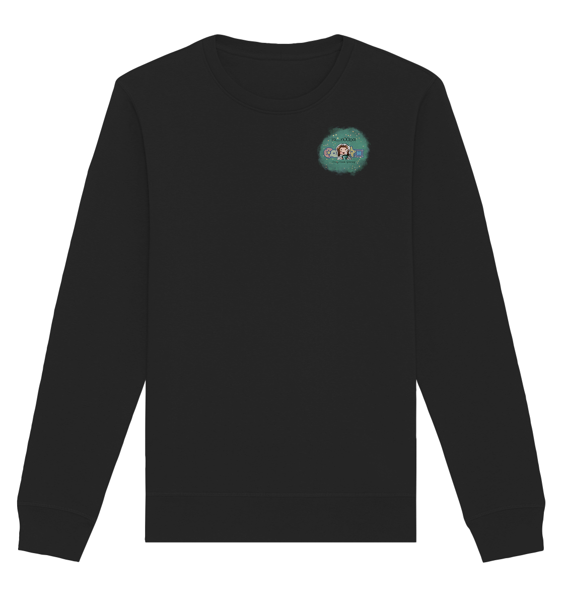 La_N00ba Logo - Organic Basic Unisex Sweatshirt