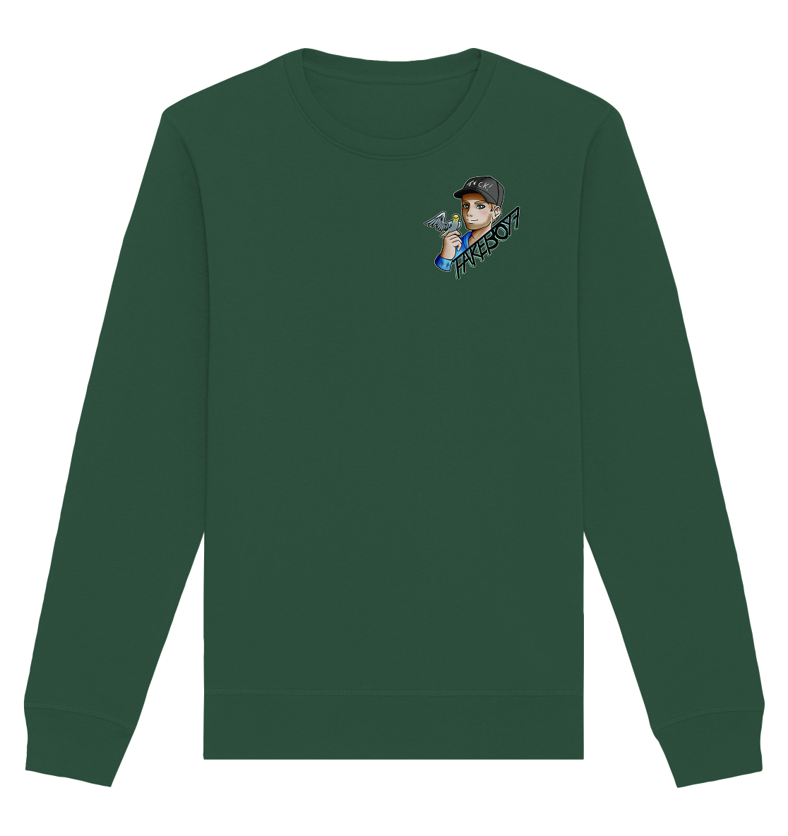 Fakeboy7 Logo - Organic Basic Unisex Sweatshirt