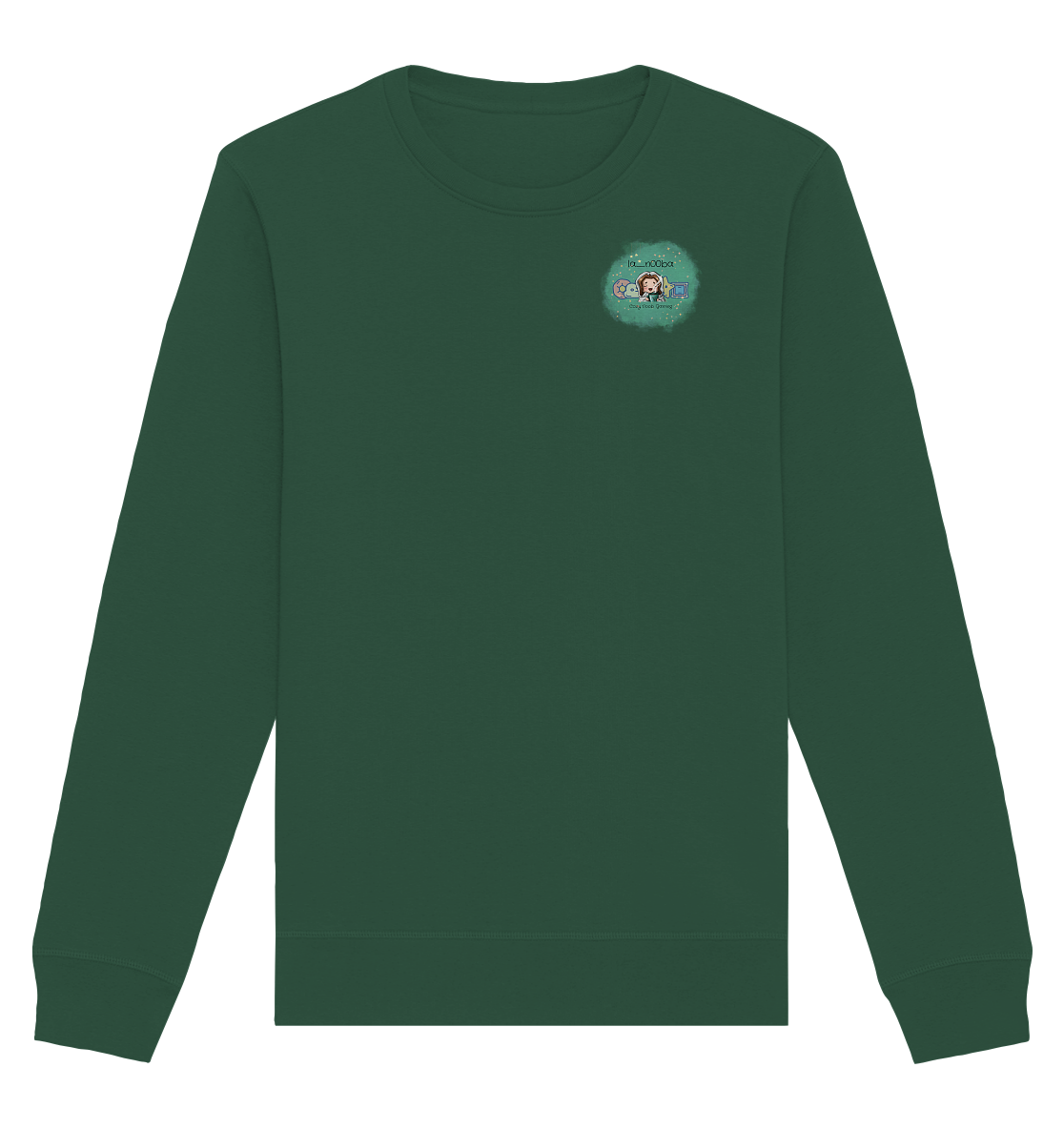 La_N00ba Logo - Organic Basic Unisex Sweatshirt