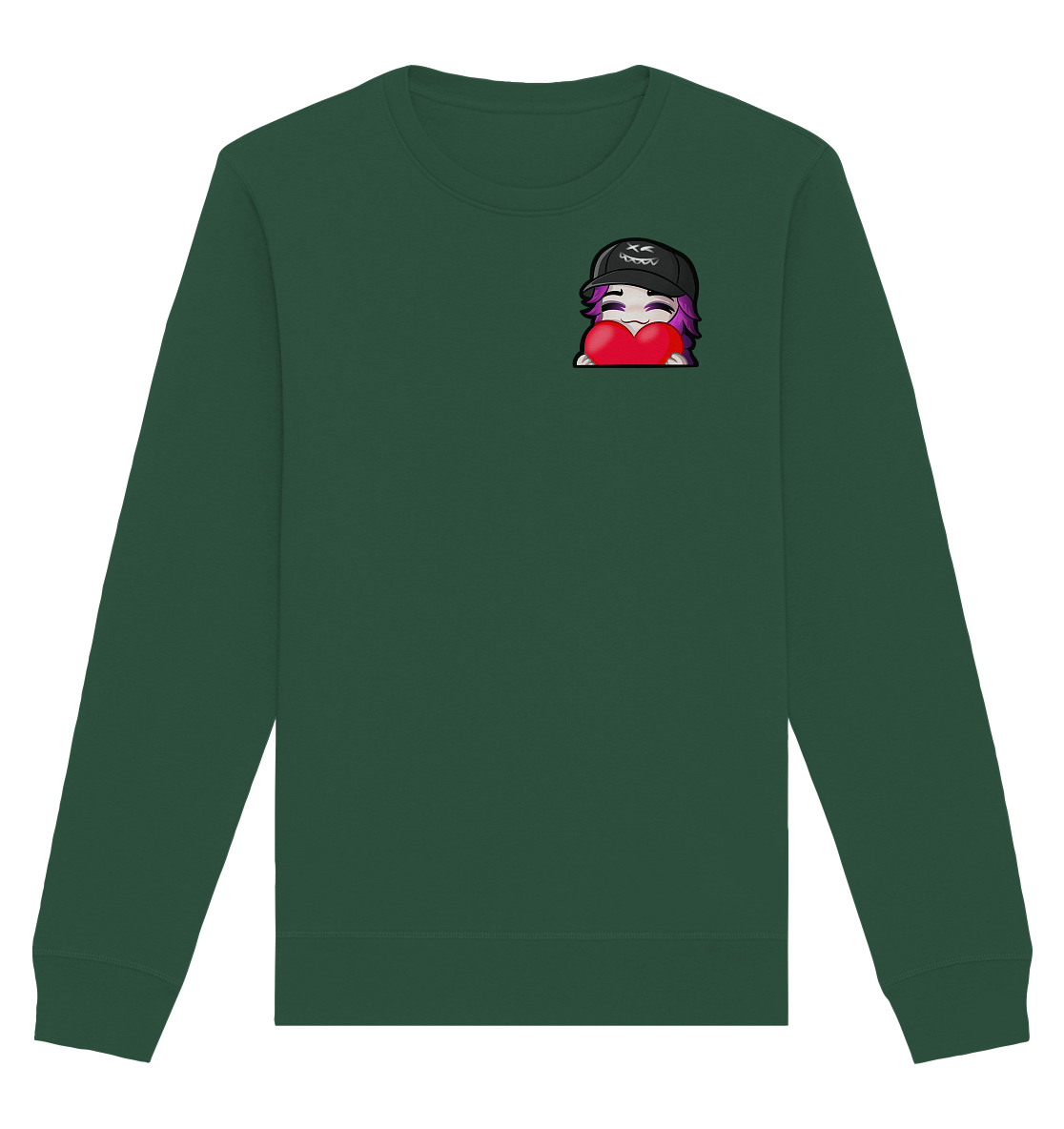 x3_kaspa Love - Organic Basic Unisex Sweatshirt