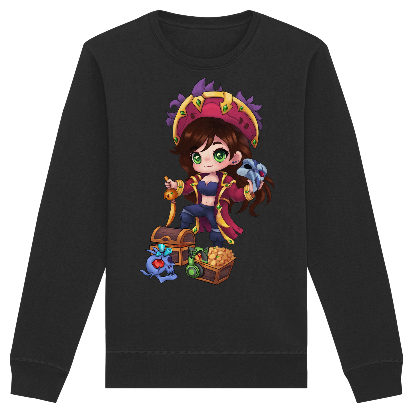 KykyNeko Pirat - Organic Basic Unisex Sweatshirt