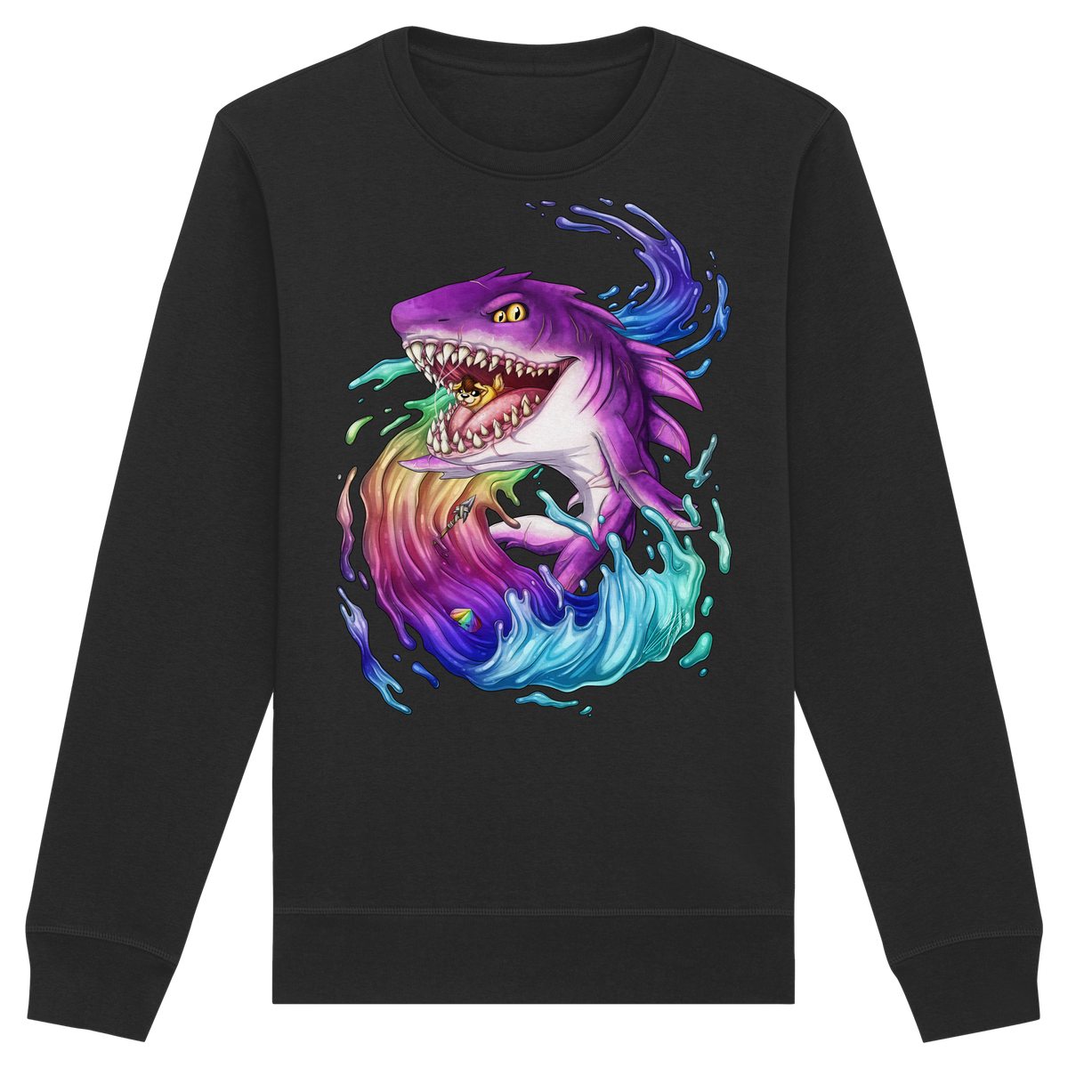 LupiArts Megalodon Crested - Organic Basic Unisex Sweatshirt