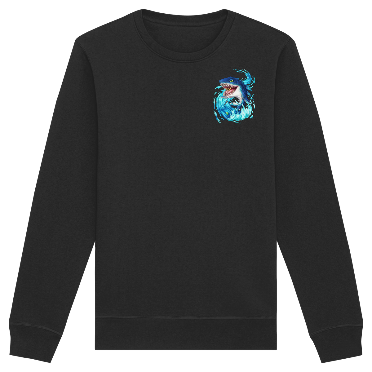 LupiArts Megalodon Hungering - Organic Basic Unisex Sweatshirt