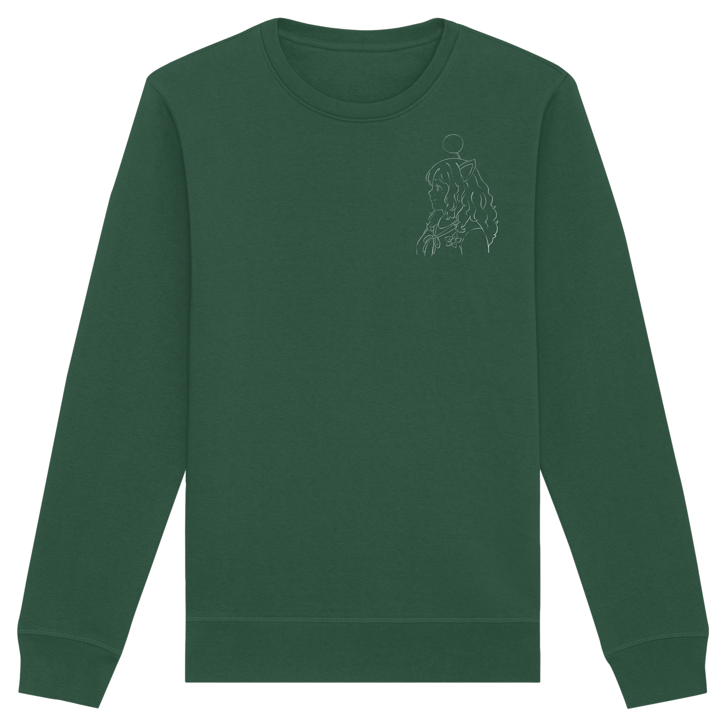 Miss_Moogle Logo Outline - Organic Basic Unisex Sweatshirt