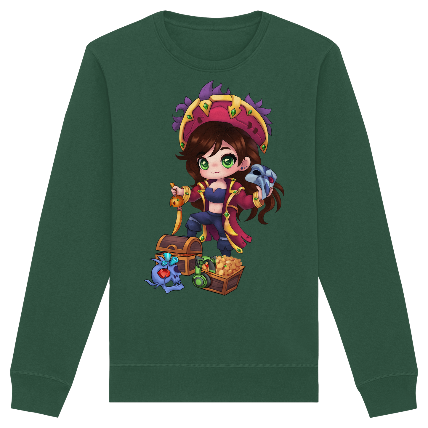KykyNeko Pirat - Organic Basic Unisex Sweatshirt