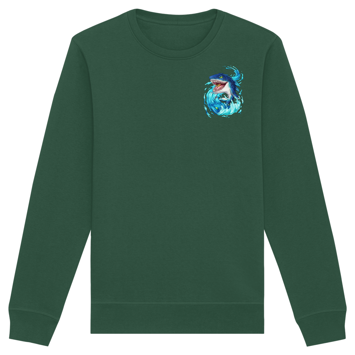 LupiArts Megalodon Hungering - Organic Basic Unisex Sweatshirt