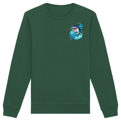 LupiArts Megalodon Hungering - Organic Basic Unisex Sweatshirt