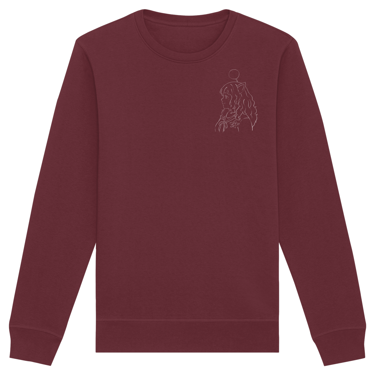 Miss_Moogle Logo Outline - Organic Basic Unisex Sweatshirt