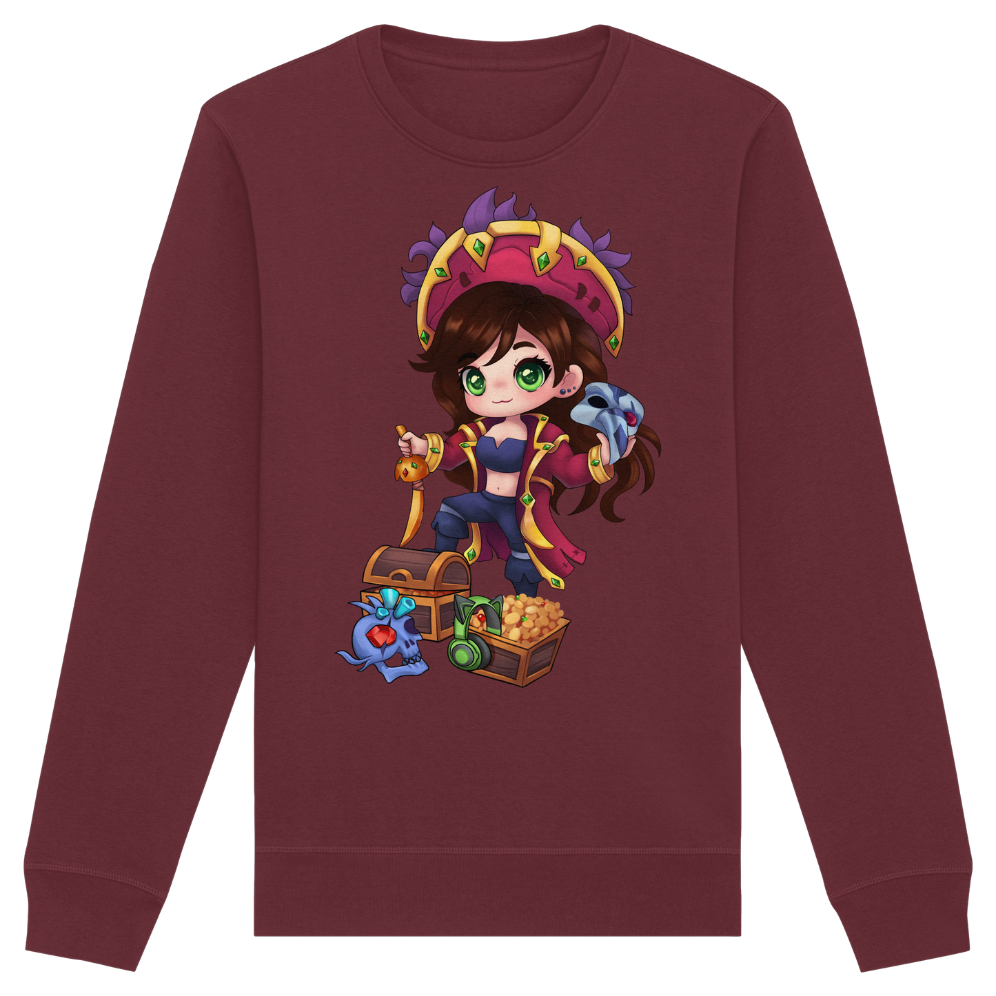 KykyNeko Pirat - Organic Basic Unisex Sweatshirt