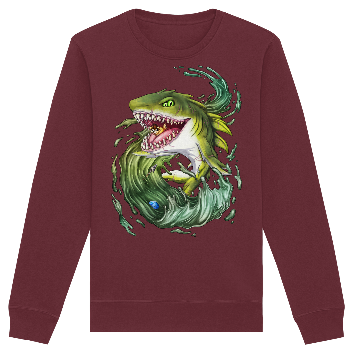 LupiArts Megalodon Ancient - Organic Basic Unisex Sweatshirt