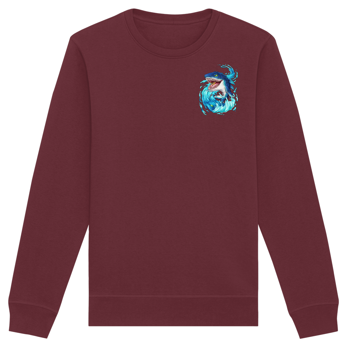 LupiArts Megalodon Hungering - Organic Basic Unisex Sweatshirt