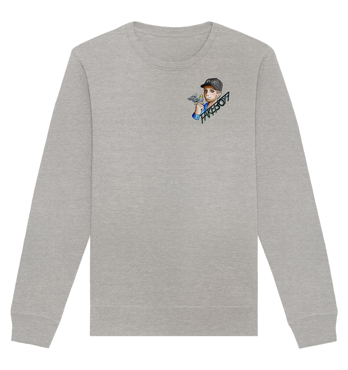 Fakeboy7 Logo - Organic Basic Unisex Sweatshirt
