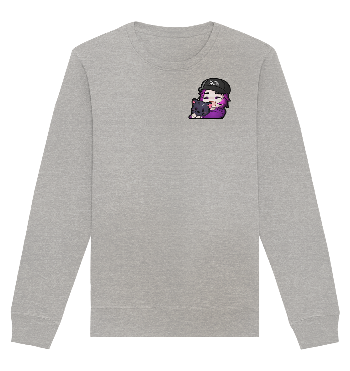 x3_kaspa Hug - Organic Basic Unisex Sweatshirt