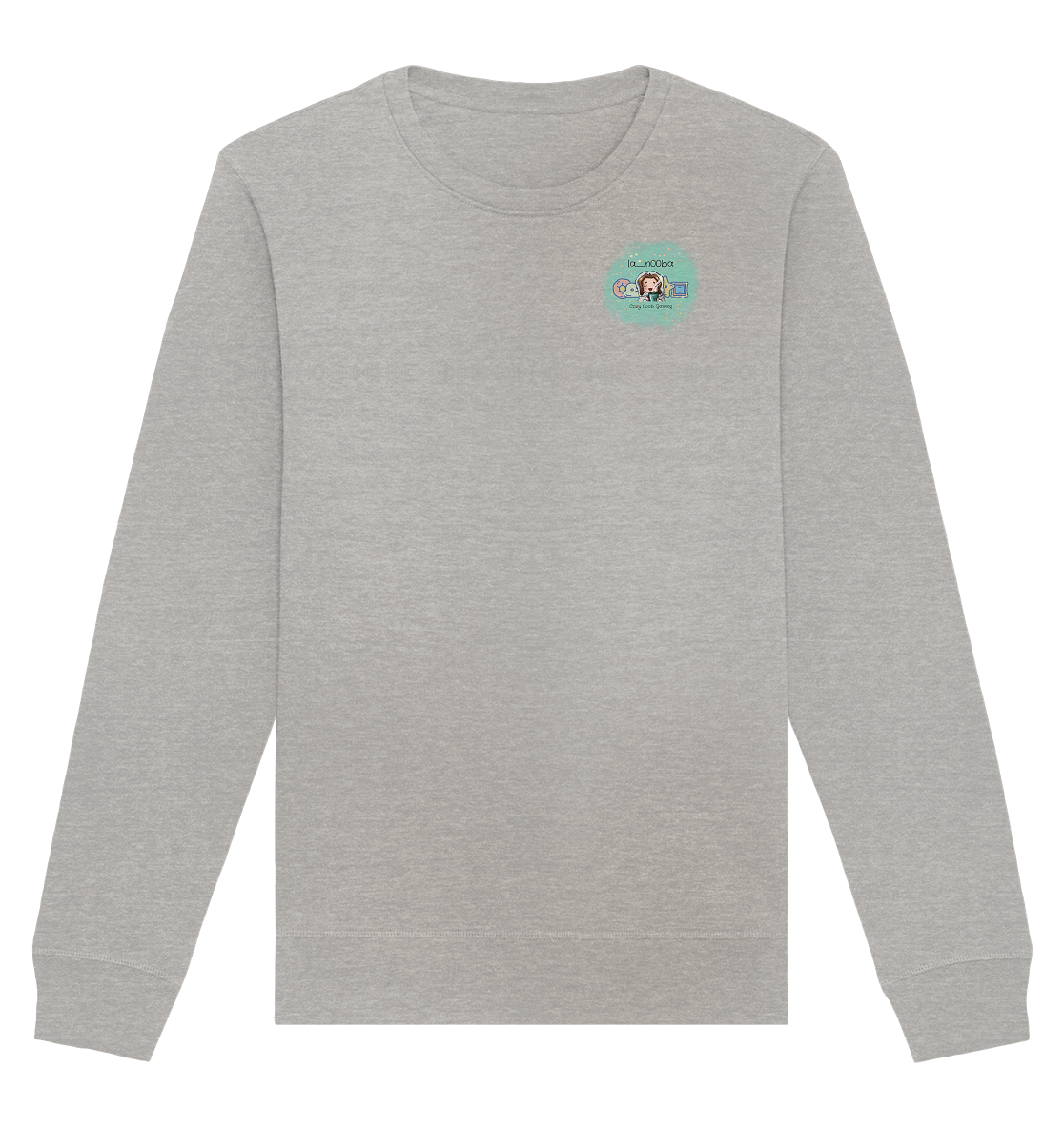 La_N00ba Logo - Organic Basic Unisex Sweatshirt